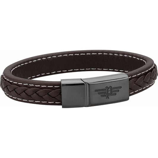 Men's Bracelet Police PJ26268BLB.02-L Leather 19 cm
