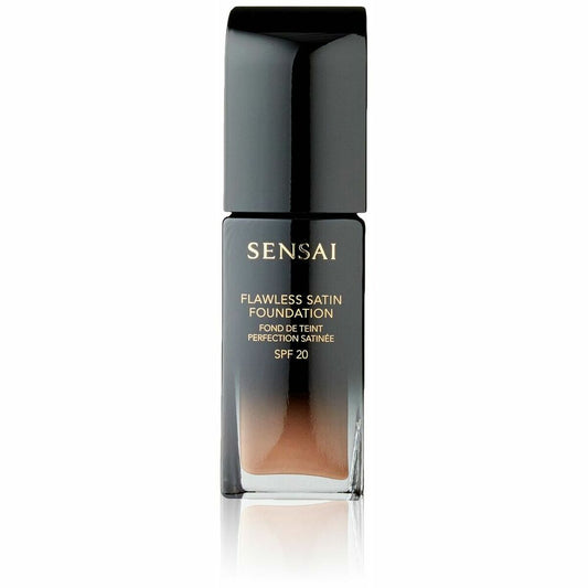 Base de Maquillaje Líquida Lawless Satin Foundation Sensai 205-Mocha beig (30 ml)